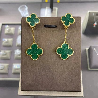 [⭐Hinora Jewelry]CLOVER 2 MOTIFS  EARRINGS (MULTIPLE CHOICESC