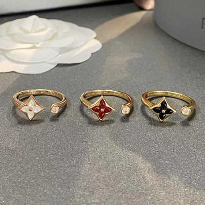 [⭐Hinora Jewelry]STAR 1 DIAMOND OPEN RING