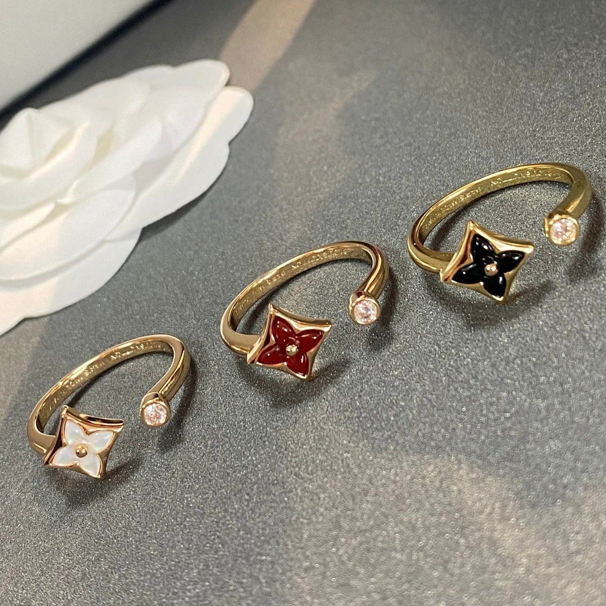 [⭐Hinora Jewelry]STAR 1 DIAMOND OPEN RING