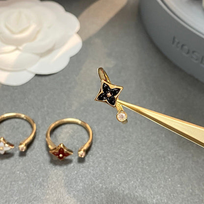 [⭐Hinora Jewelry]STAR 1 DIAMOND OPEN RING