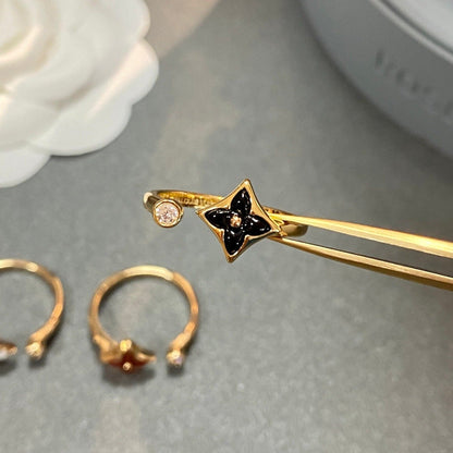[⭐Hinora Jewelry]STAR 1 DIAMOND OPEN RING