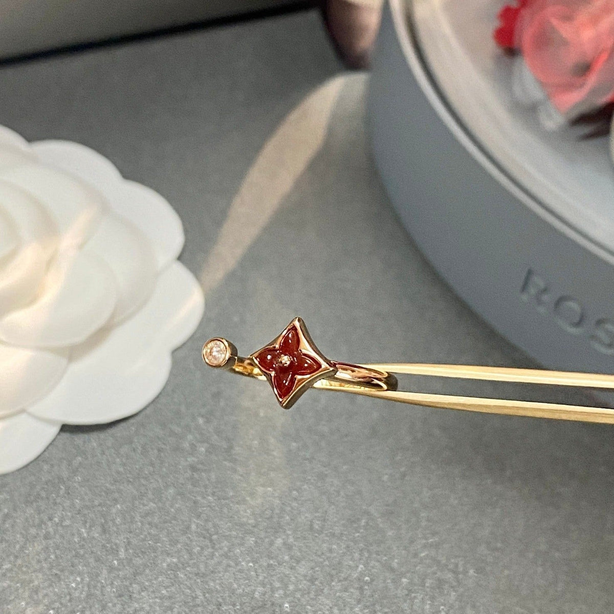 [⭐Hinora Jewelry]STAR 1 DIAMOND OPEN RING