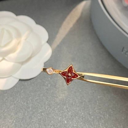 [⭐Hinora Jewelry]STAR 1 DIAMOND OPEN RING