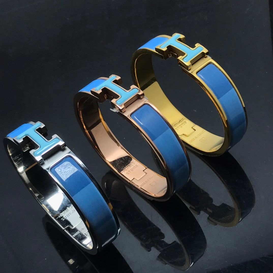 [⭐Hinora Jewelry]H BRACELET BLUE RAINBOW CERAMIC