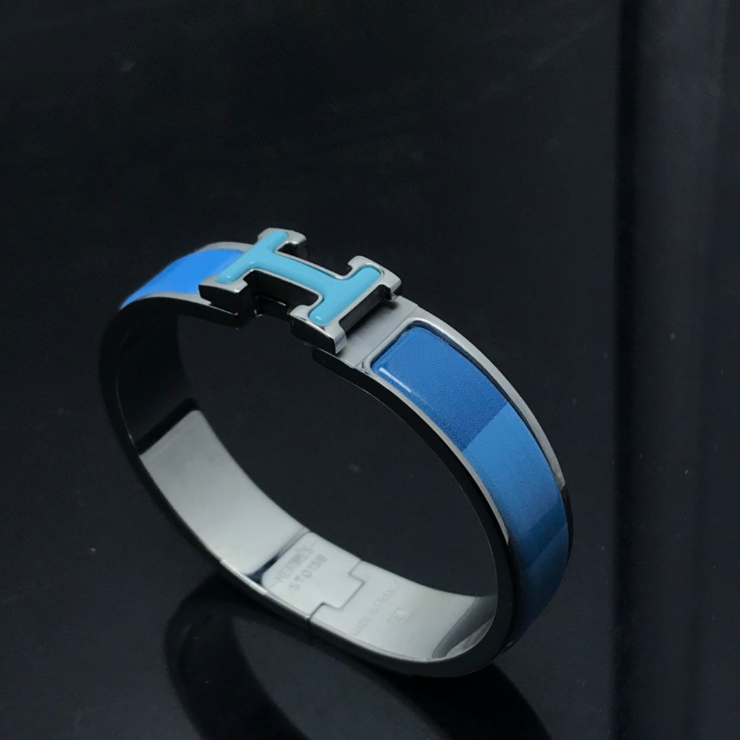 [⭐Hinora Jewelry]H BRACELET BLUE RAINBOW CERAMIC