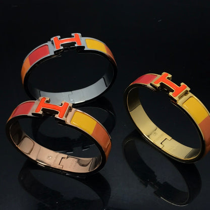 [⭐Hinora Jewelry]H BRACELET ORANGE RAINBOW CERAMIC