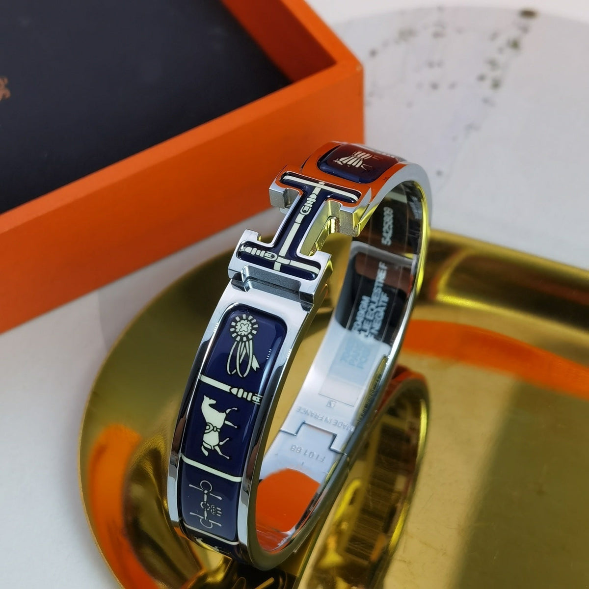 [⭐Hinora Jewelry]H COUVERTURES DARK BLUE BRACELET