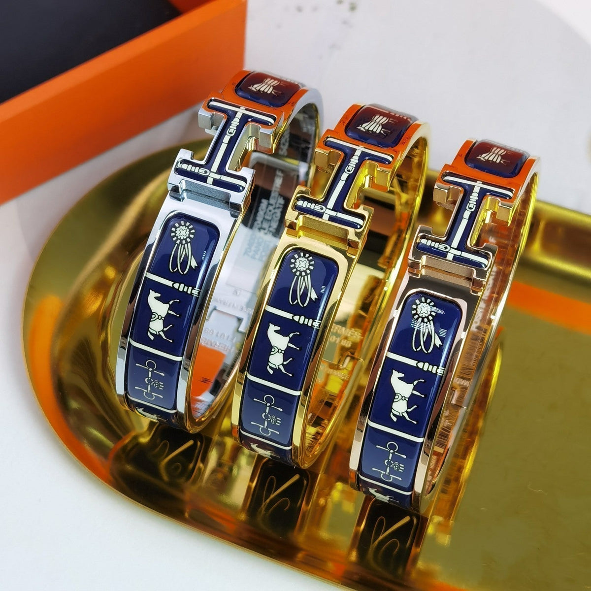 [⭐Hinora Jewelry]H COUVERTURES DARK BLUE BRACELET