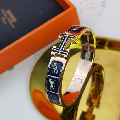 [⭐Hinora Jewelry]H COUVERTURES DARK BLUE BRACELET