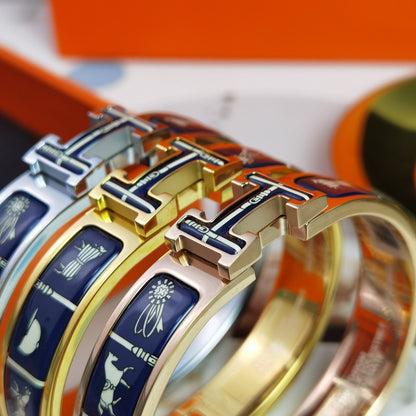 [⭐Hinora Jewelry]H COUVERTURES DARK BLUE BRACELET