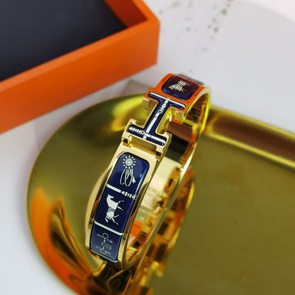 [⭐Hinora Jewelry]H COUVERTURES DARK BLUE BRACELET