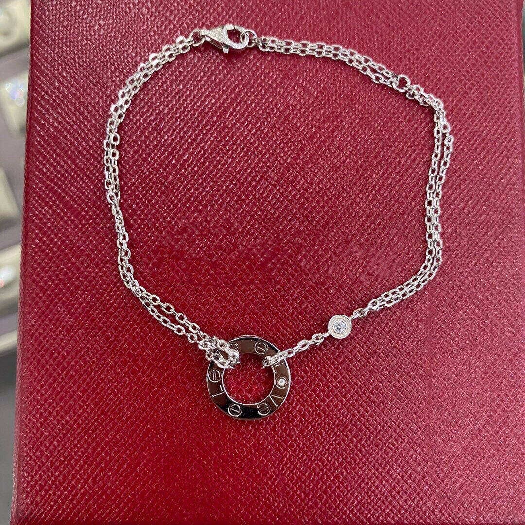 [⭐Hinora Jewelry]LOVE BRACELET 2 DIAMOND
