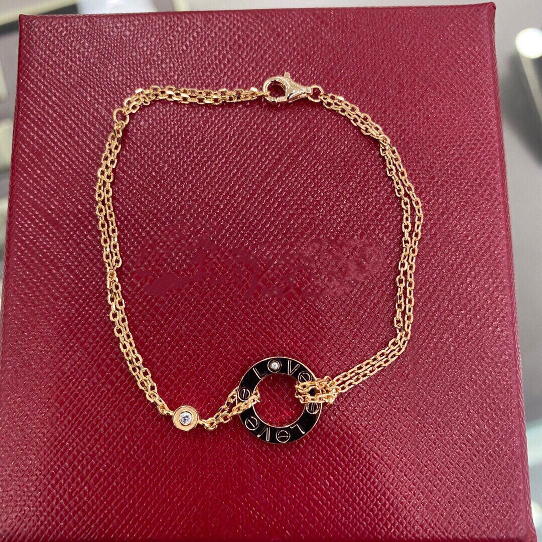 [⭐Hinora Jewelry]LOVE BRACELET 2 DIAMOND
