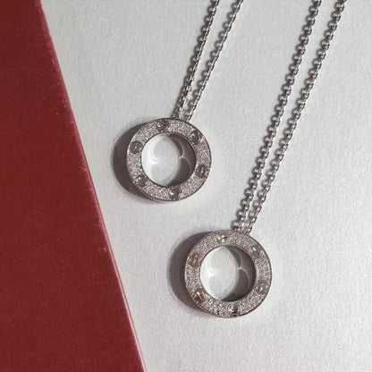 [⭐Hinora Jewelry]LOVE NECKLACE ADJUSTABLE SILVER