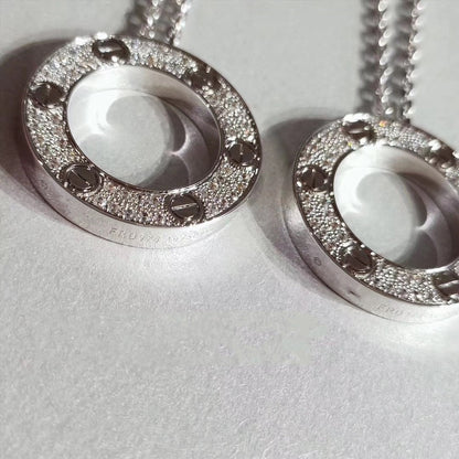 [⭐Hinora Jewelry]LOVE NECKLACE ADJUSTABLE SILVER
