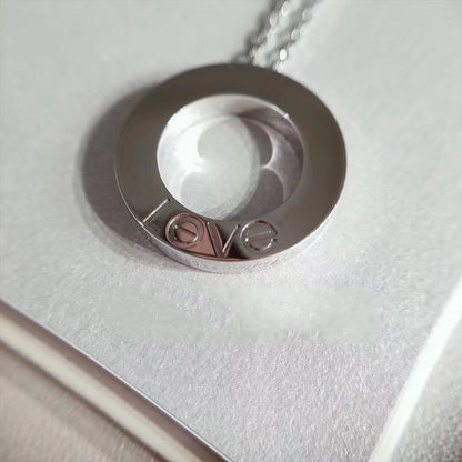 [⭐Hinora Jewelry]LOVE NECKLACE ADJUSTABLE SILVER