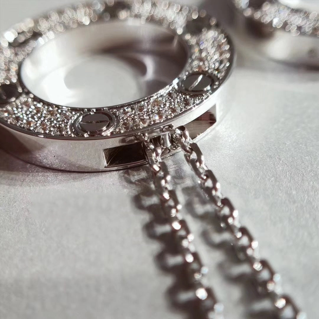 [⭐Hinora Jewelry]LOVE NECKLACE ADJUSTABLE SILVER