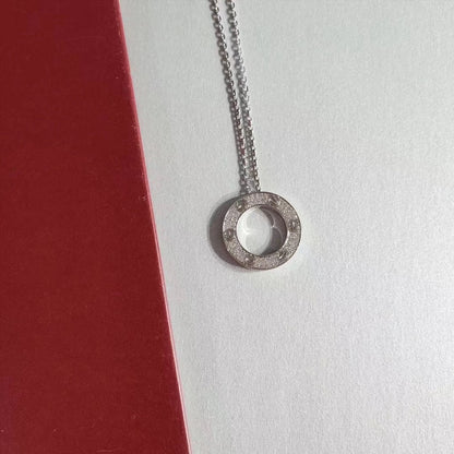 [⭐Hinora Jewelry]LOVE NECKLACE ADJUSTABLE SILVER