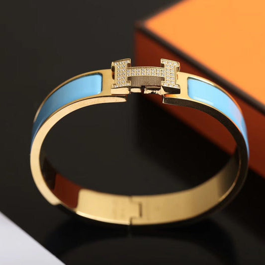 [⭐Hinora Jewelry]H CLOUD BLUE BRACELET GOLD DIAMOND