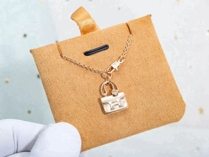 [⭐Hinora Jewelry]AMULETTE PEDANT ROSE GOLD NECKLACE