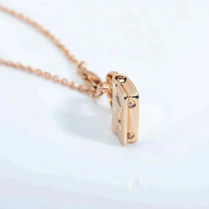 [⭐Hinora Jewelry]AMULETTE PEDANT ROSE GOLD NECKLACE