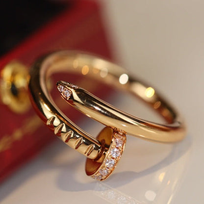 [⭐Hinora Jewelry]JUSTE RING 2.65MM GOLD DIAMOND