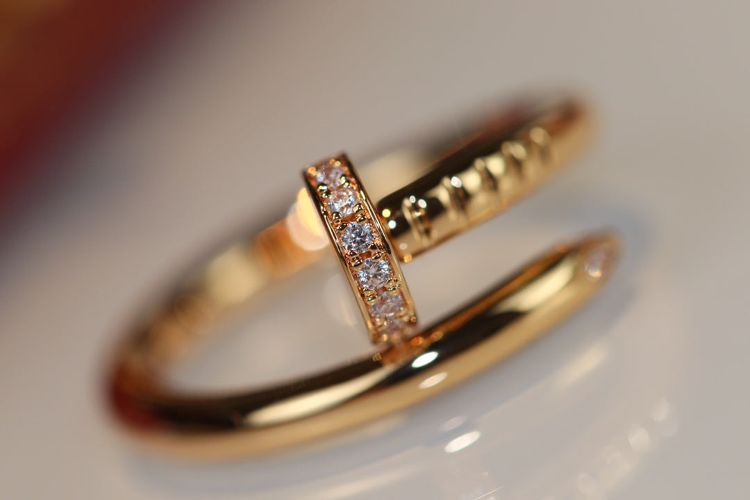 [⭐Hinora Jewelry]JUSTE RING 2.65MM GOLD DIAMOND