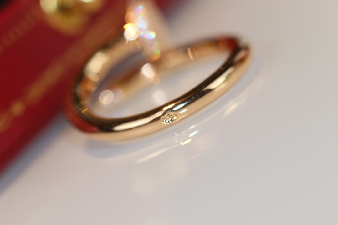 [⭐Hinora Jewelry]JUSTE RING 2.65MM GOLD DIAMOND