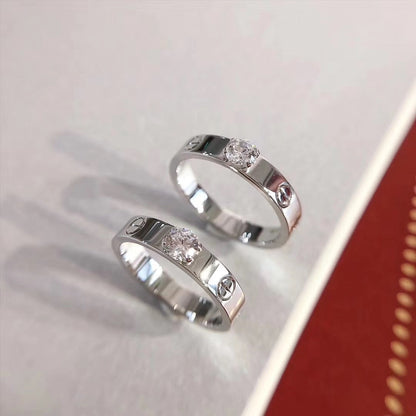 [⭐Hinora Jewelry]LOVE RING 3.6MM 1 BIG DIAMOND