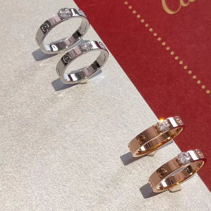 [⭐Hinora Jewelry]LOVE RING 3.6MM 1 BIG DIAMOND