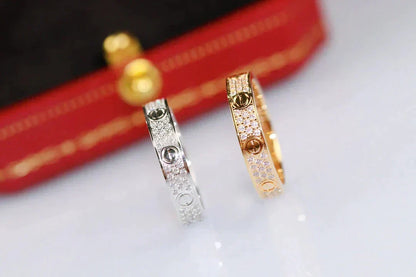 [⭐Hinora Jewelry]LOVE RING 3.6MM DIAMOND PAVED