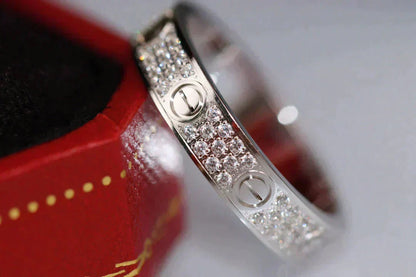 [⭐Hinora Jewelry]LOVE RING 3.6MM DIAMOND PAVED