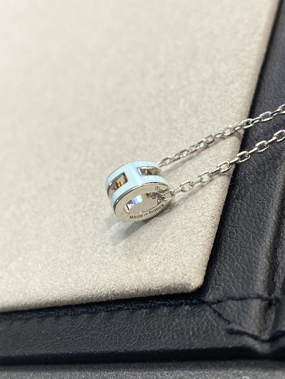 [⭐Hinora Jewelry]POP H LIGHT BLUE NECKLACE