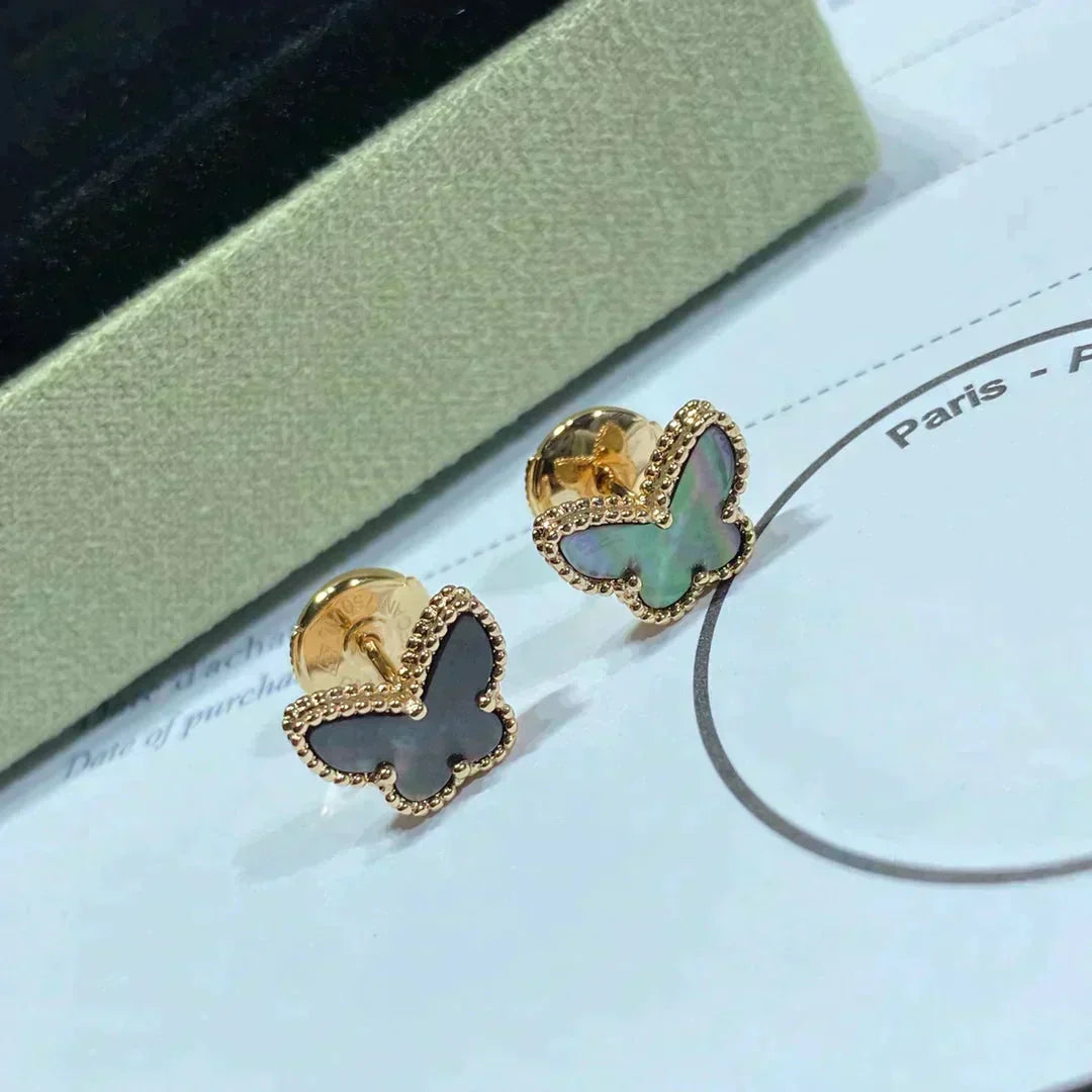 [⭐Hinora Jewelry]BUTTERFLY DARK MOP  EARRINGS