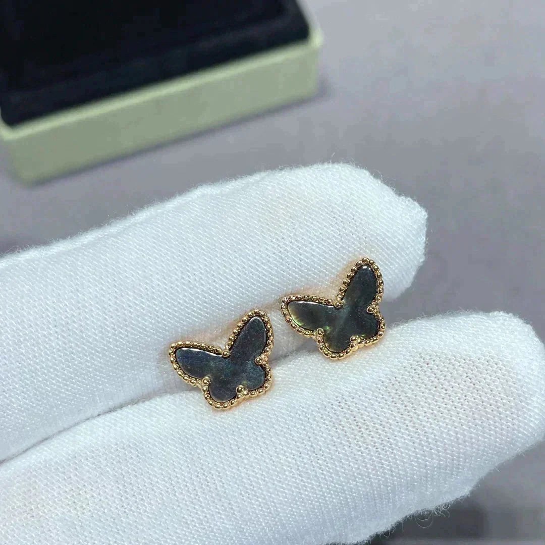 [⭐Hinora Jewelry]BUTTERFLY DARK MOP  EARRINGS