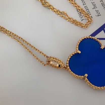 [⭐Hinora Jewelry]CLOVER 25MM NECKLACE TURQUOISE ROSE GOLD