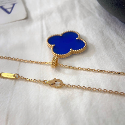 [⭐Hinora Jewelry]CLOVER 25MM NECKLACE TURQUOISE ROSE GOLD