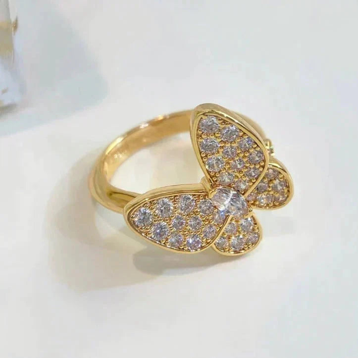 [⭐Hinora Jewelry]BUTTERFLY DIAMOND RING