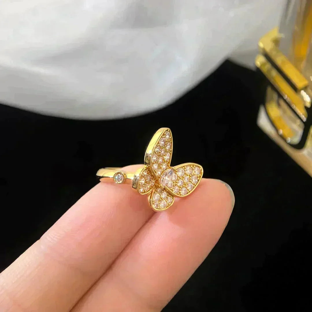 [⭐Hinora Jewelry]BUTTERFLY DIAMOND RING