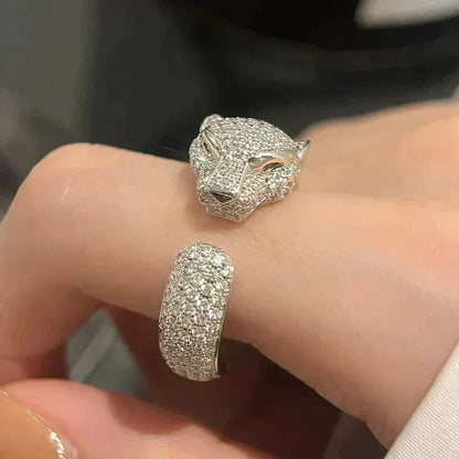 [⭐Hinora Jewelry]PANTHERE 5.5MM ALL DIAMOND RING