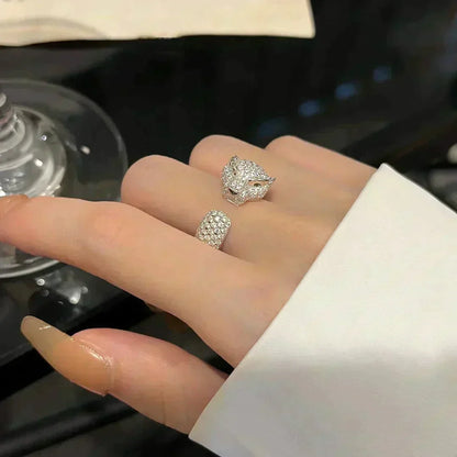 [⭐Hinora Jewelry]PANTHERE 5.5MM ALL DIAMOND RING