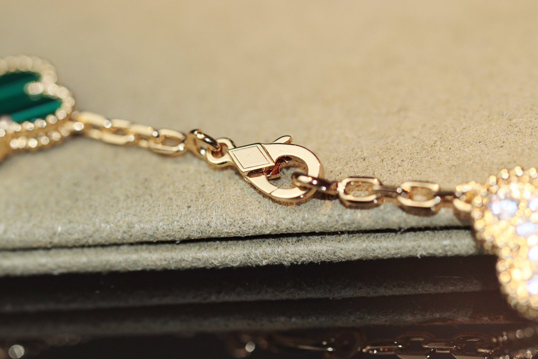[⭐Hinora Jewelry]CLOVER 20 MOTIFS ONYX ROSE GOLD