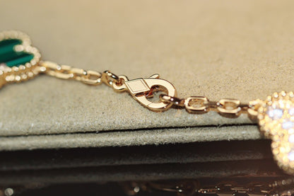 [⭐Hinora Jewelry]CLOVER 20 MOTIFS ONYX ROSE GOLD