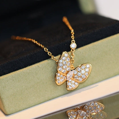 [⭐Hinora Jewelry]BUTTERFLY DIAMOND NECKLACE