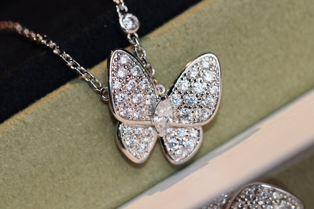 [⭐Hinora Jewelry]BUTTERFLY DIAMOND NECKLACE