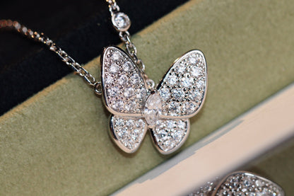 [⭐Hinora Jewelry]BUTTERFLY DIAMOND NECKLACE