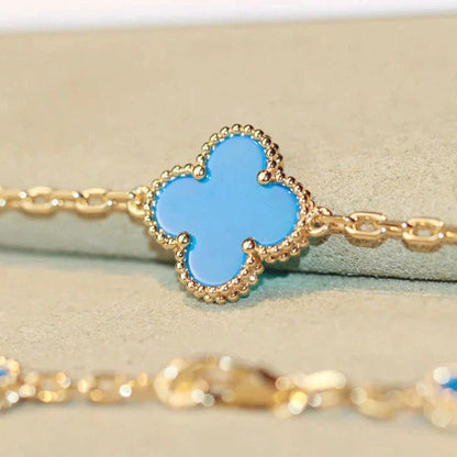 [⭐Hinora Jewelry]CLOVER 20 MOTIFS TURQUOISE GOLD