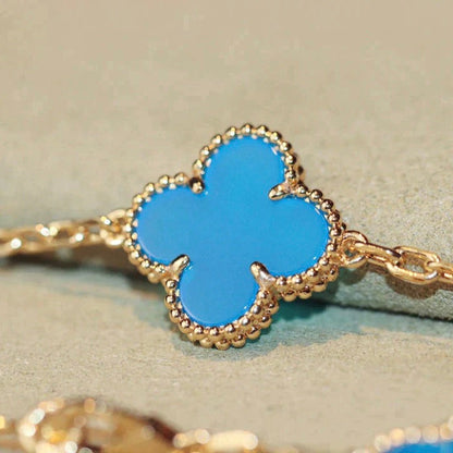[⭐Hinora Jewelry]CLOVER 20 MOTIFS TURQUOISE GOLD