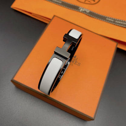 [⭐Hinora Jewelry]H BRACELET 12MM BLACK WHITE CERAMIC