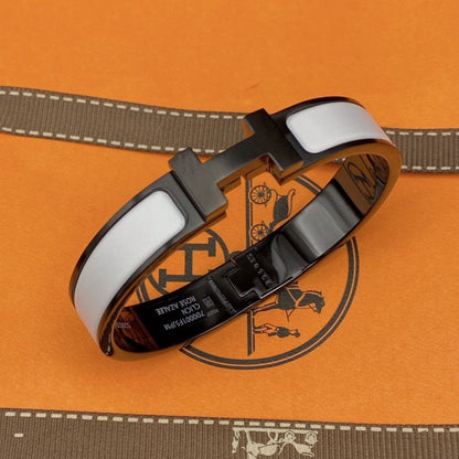 [⭐Hinora Jewelry]H BRACELET 12MM BLACK WHITE CERAMIC